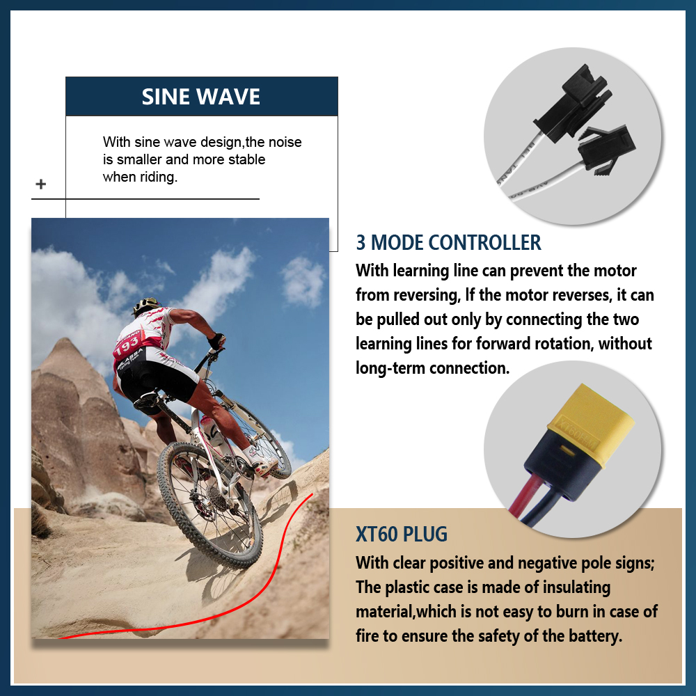 Ebike Controller 48V/72V 3 mod - đánh giá và giá Ebike Conversion Kit 72V 3000W
