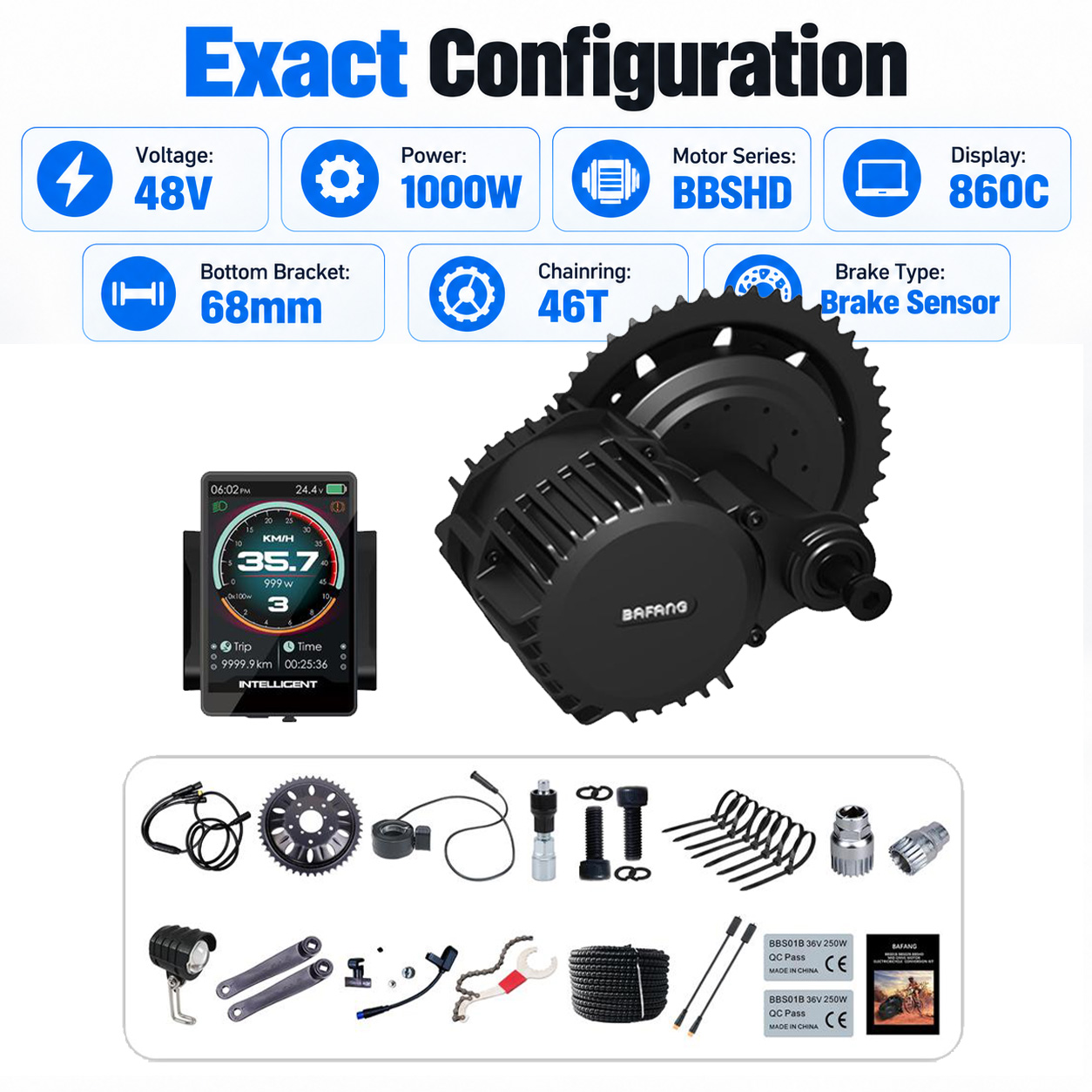 BAFANG 48V 1000W BBSHD Mid Dri - đánh giá và giá Bafang Bbshd 1000W Conversion Kit