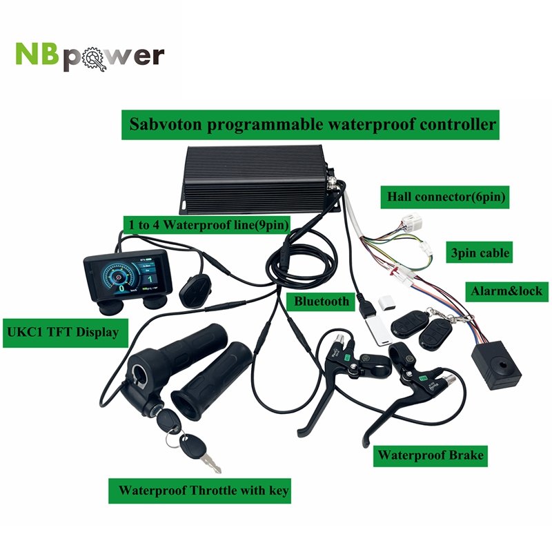 Programmable Sabvoton SVMC 72V - đánh giá và giá 72V 5000W Hub Motor Kit
