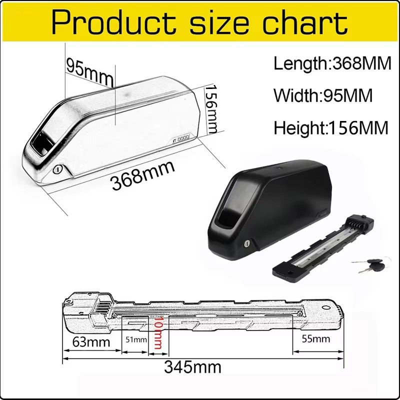 E bike cham-rider 36v 48v 52v  - đánh giá và giá Electric Bicycle Battery 72V 30Ah